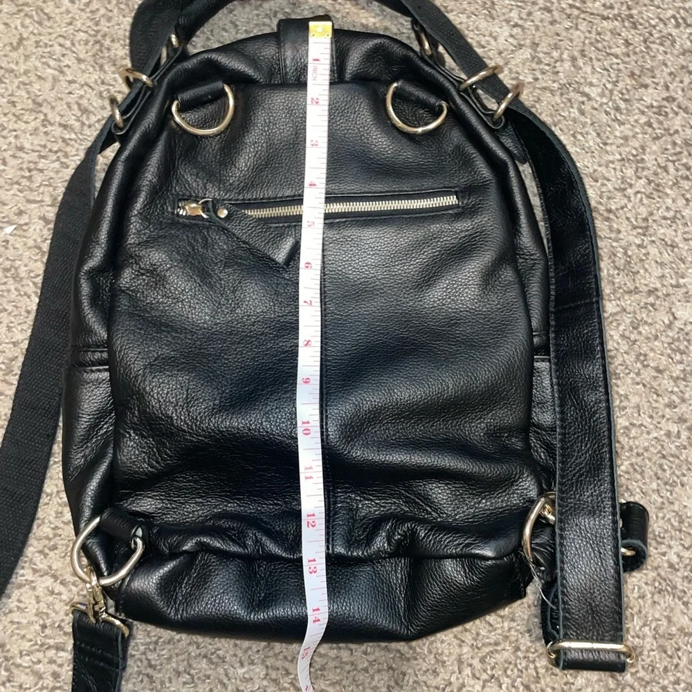 Ameri Leather Backpack Black Color - Picture 3 of 10